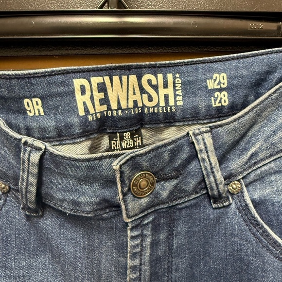 Rewash Mid-Rise Skinny Jeans with Snake Print Side Stripe – W29 L28 - Picture 2 of 3